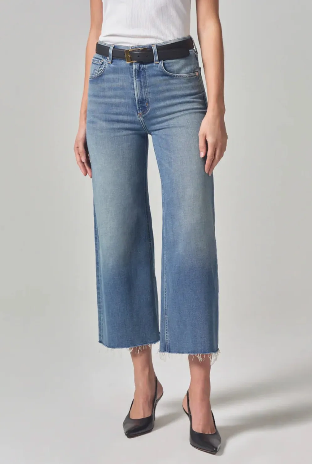 Abliss Lyra Crop Wide Leg Jeans