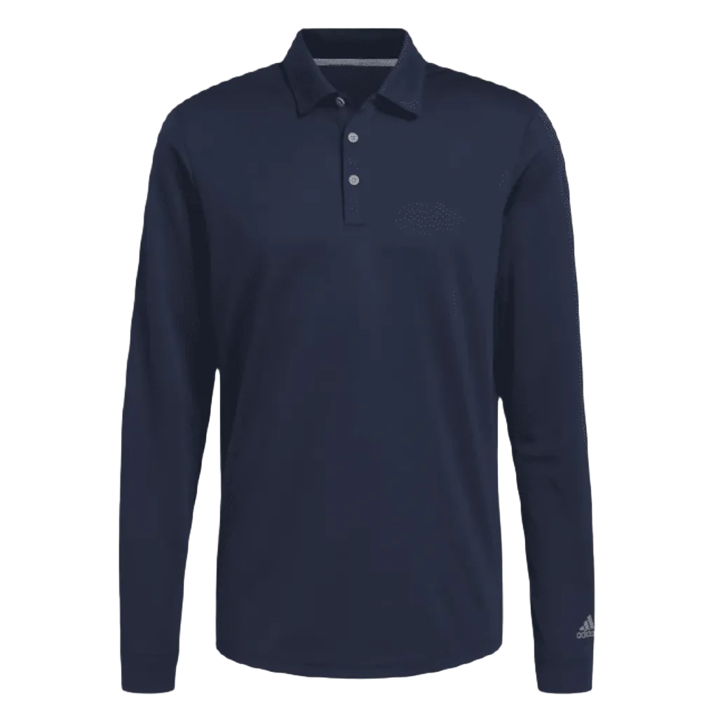 Adidas Long Sleeve Polo Shirt - Navy