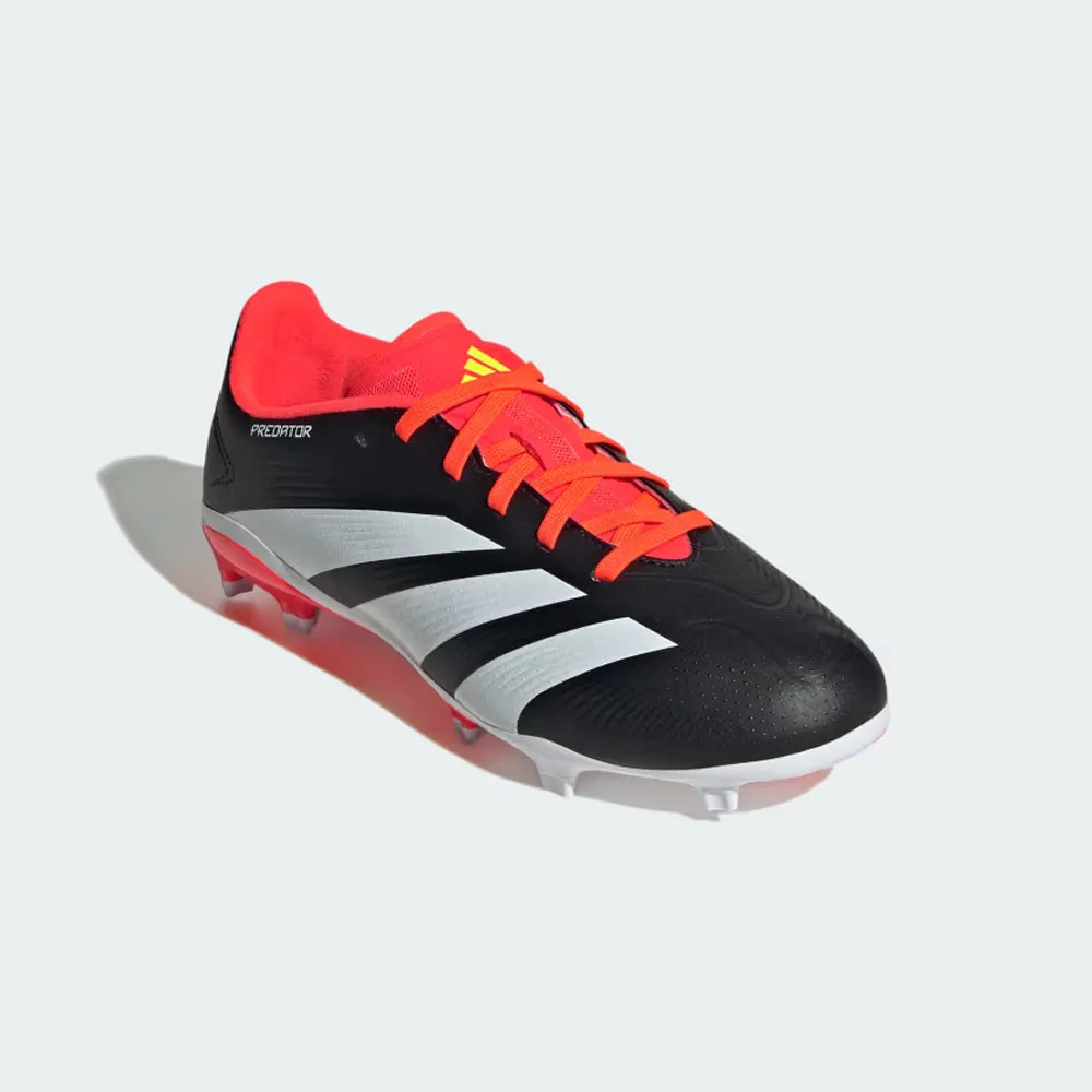 Adidas Predator League 24 FG Jnr Football Boots (Black/White/Solar Red)