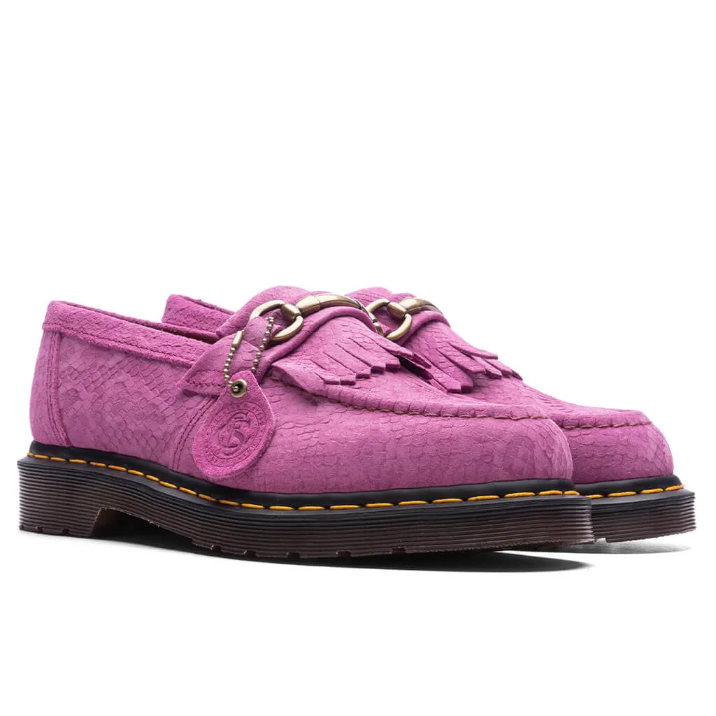 Adrian Snaffle Smooth Leather Kiltie Loafers - Thrift Pink