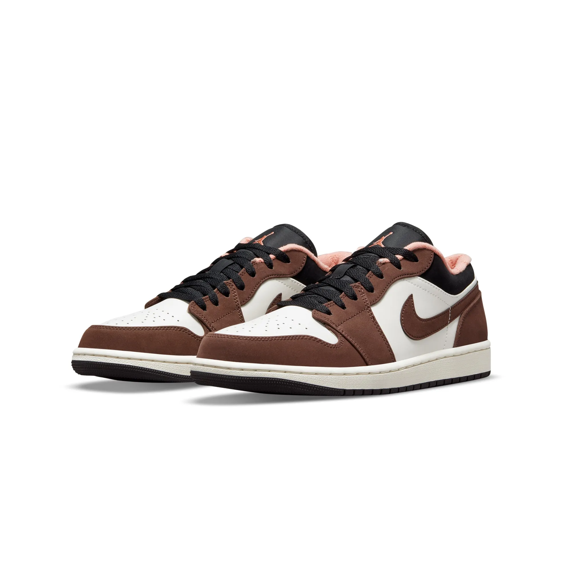 Air Jordan 1 Mens Low SE Shoe 'LT Chocolate/Crimson Bliss'