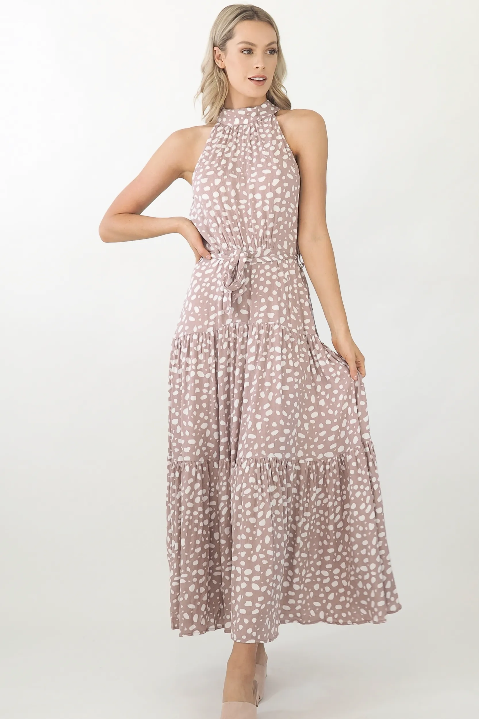 Amelia Maxi Dress- Dusty Pink