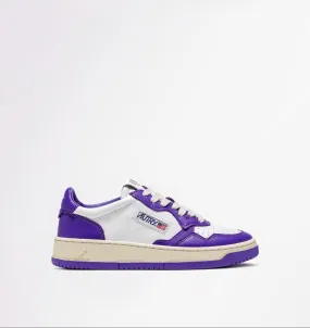 Autry Action Shoes Sneaker Medalist Low Women white purple AULWWB05