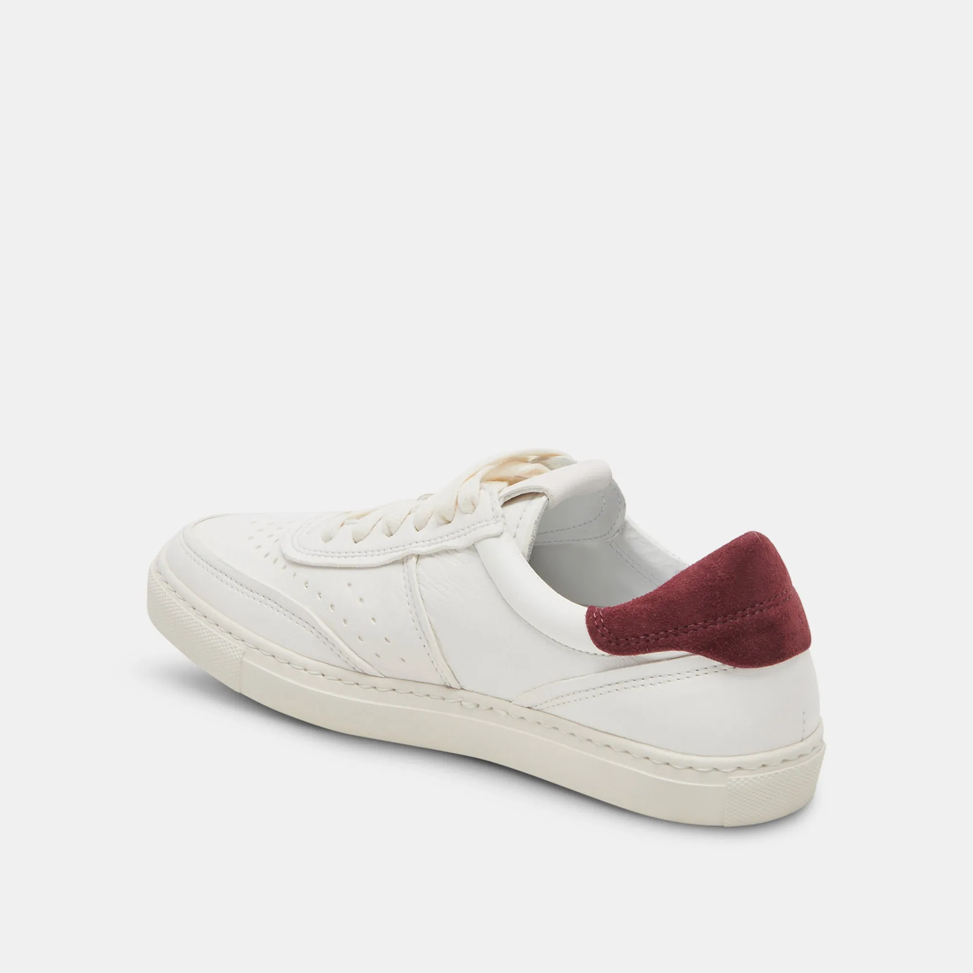 BODEN SNEAKERS WHITE MAROON LEATHER