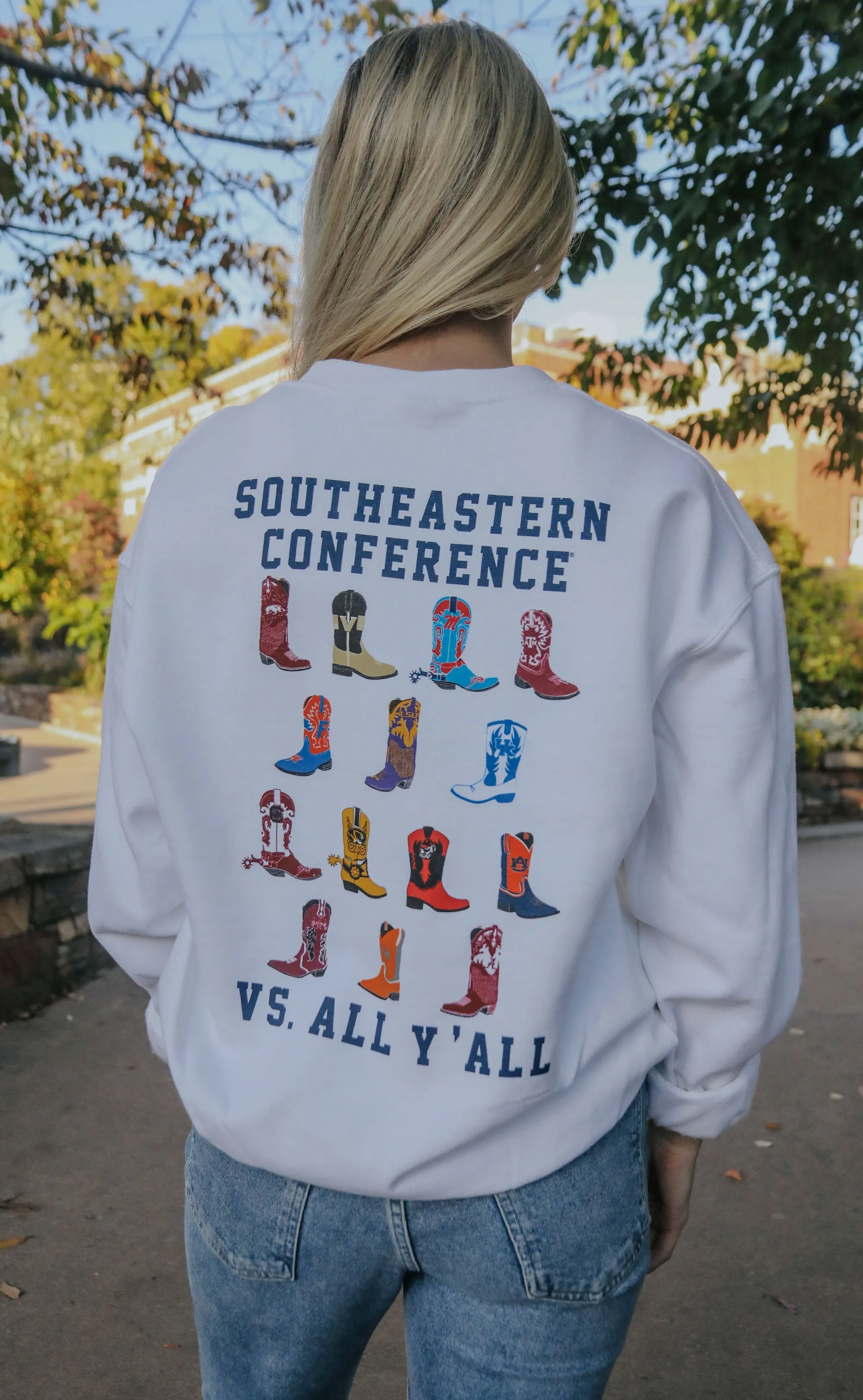 charlie southern: sec boot sweatshirt