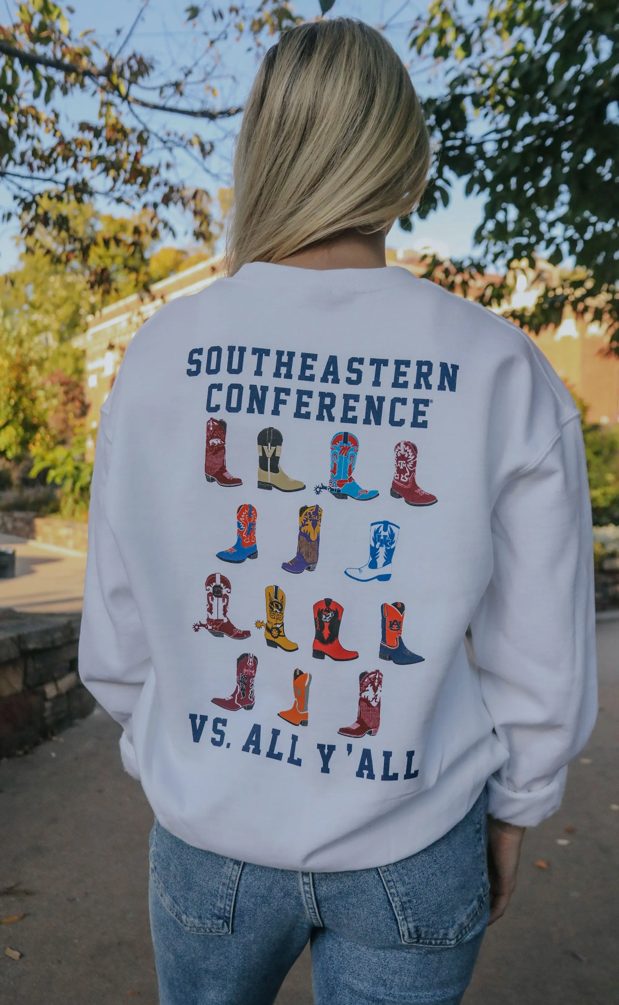 charlie southern: sec boot sweatshirt