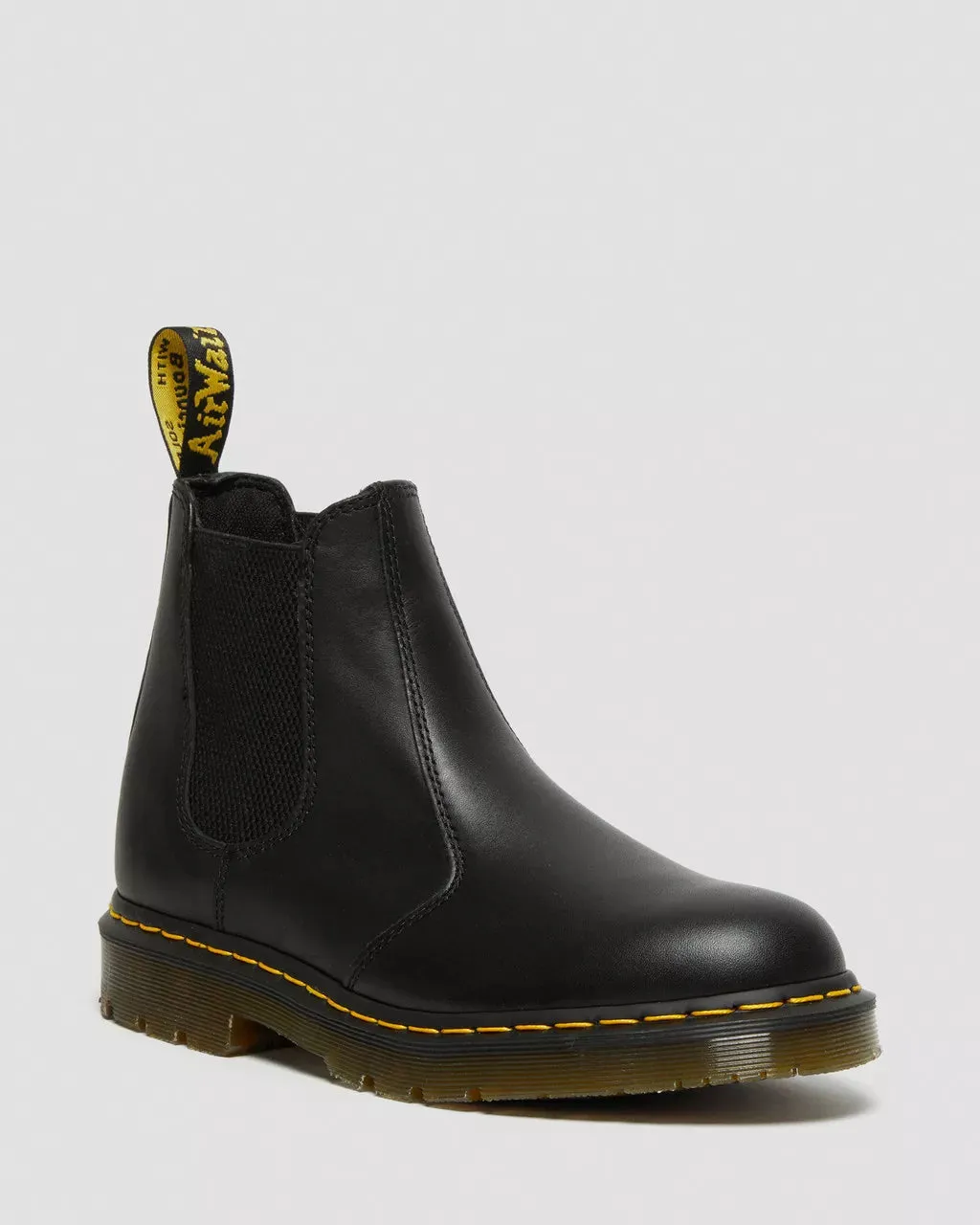 Doc Martens UNISEX 2976 SLIP RESISTANT LEATHER CHELSEA BOOTS (BLACK INDUSTRIAL FULL GRAIN)