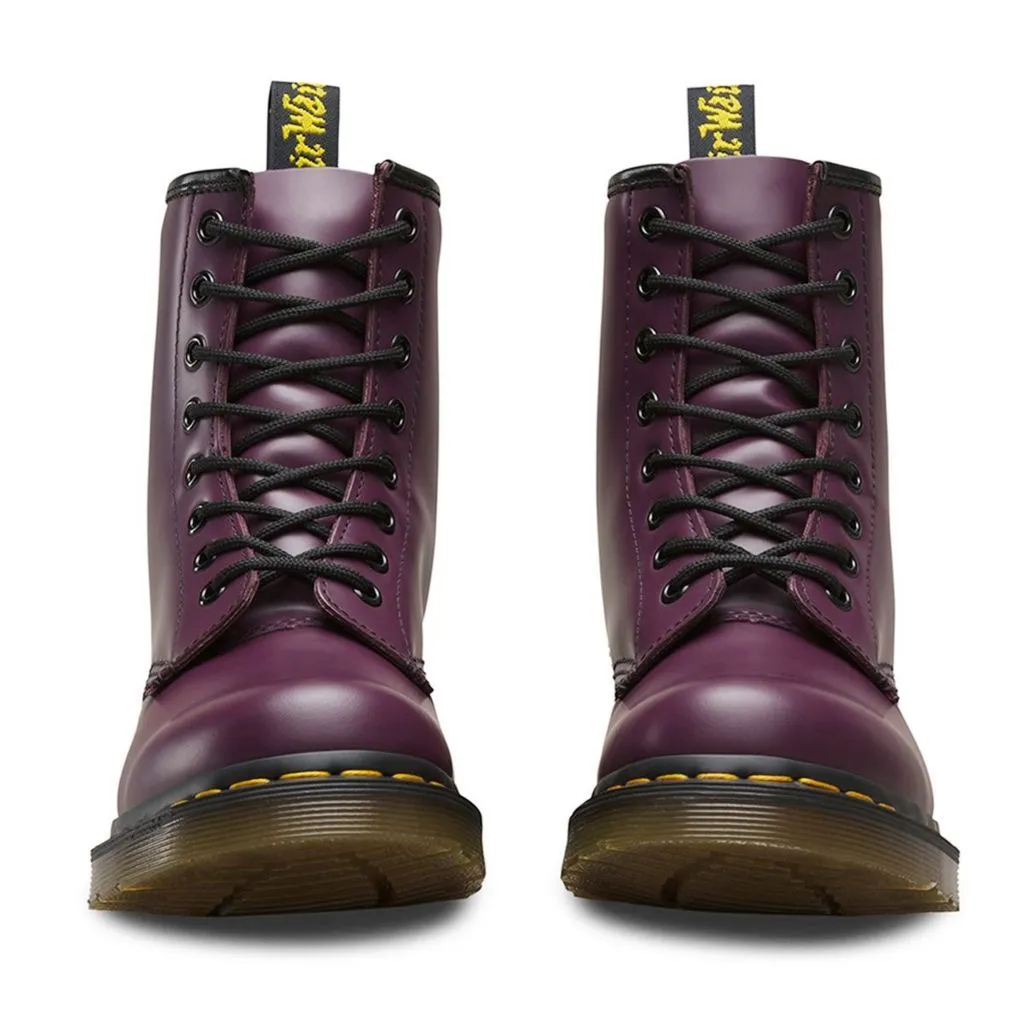 Dr. Martens 1460 8 Eyelet Smooth Purple Womens Boots - UK 6