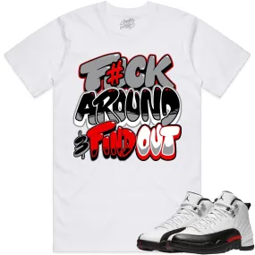 Jordan 12 Red Taxi 12s Shirt to Match - RED F#CK