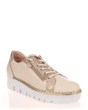 Jose Saenz 4420 -BG -T Heilo-Champange Leather Sneaker