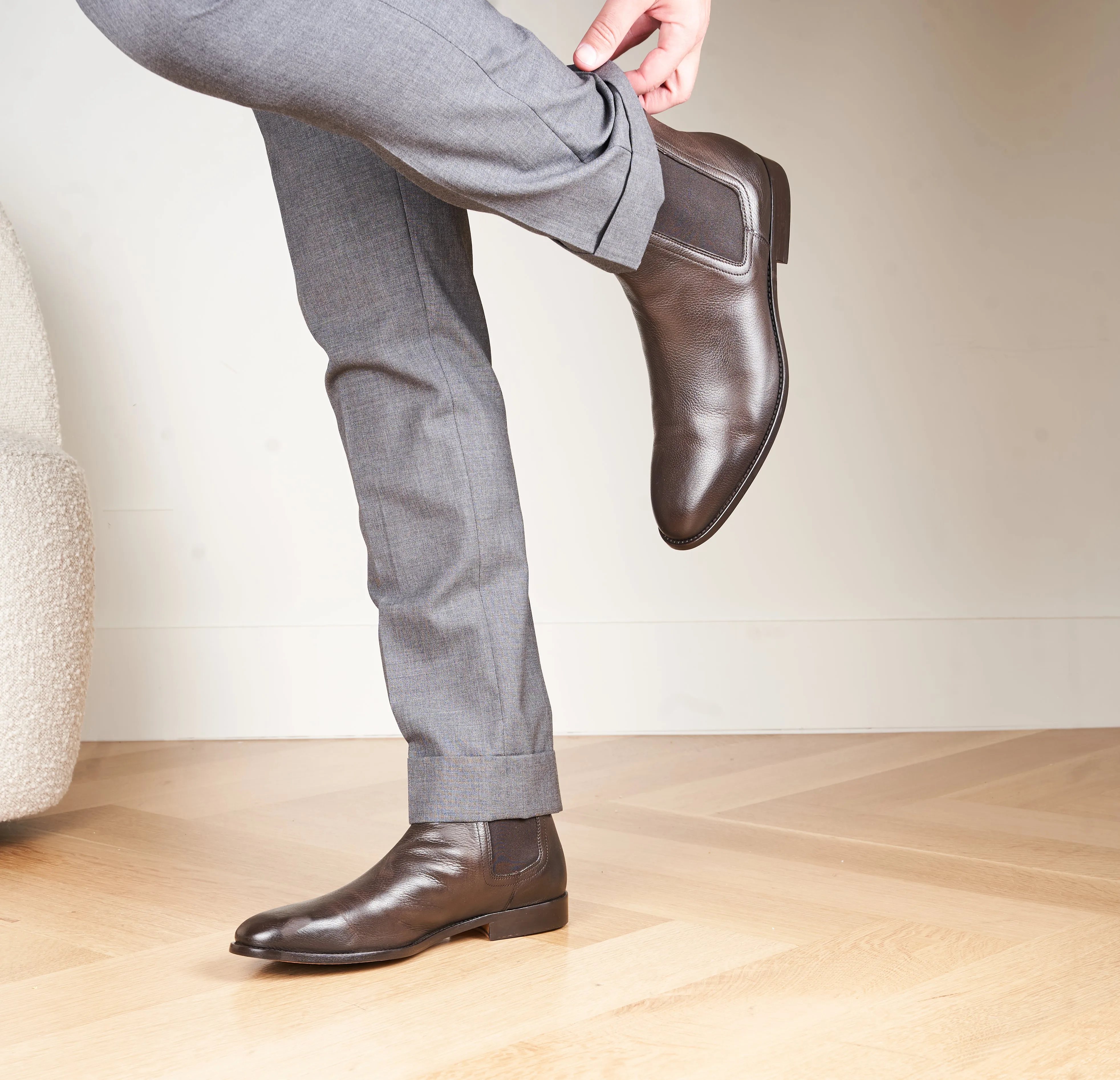 Lori - Men's Chelsea Boot Chocolate Leather