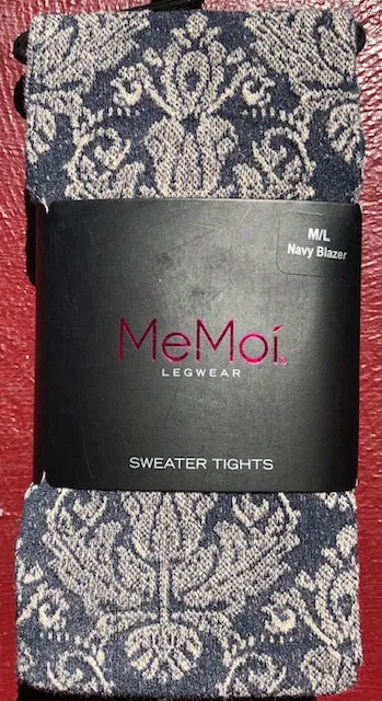 MeMoi tights, sweater-knit print (5 colors/patterns)