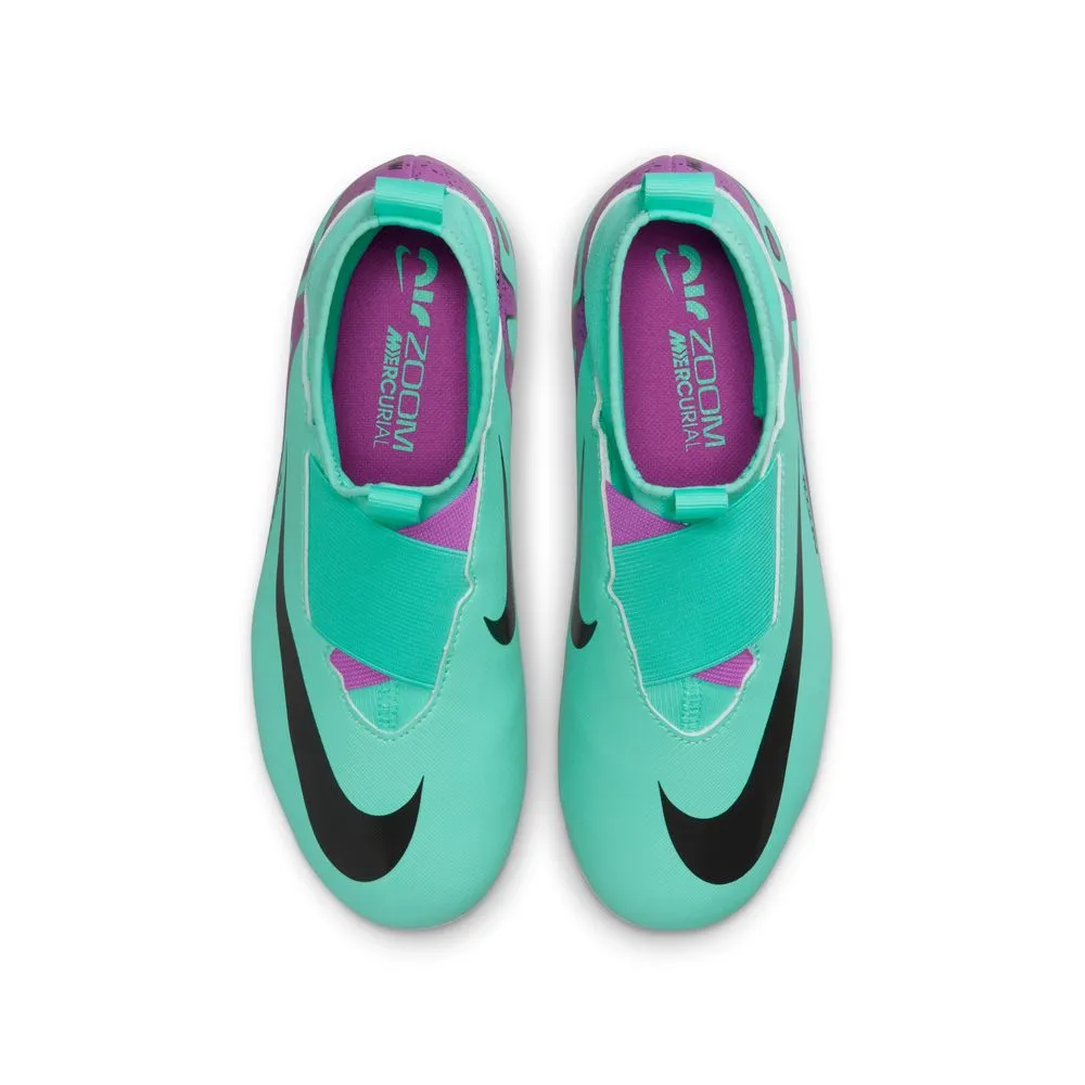 Nike Mercurial Superfly 9 Academy FG/MG Jnr Football Boots (Hyper Turquoise/Black/Fuschia Dream)