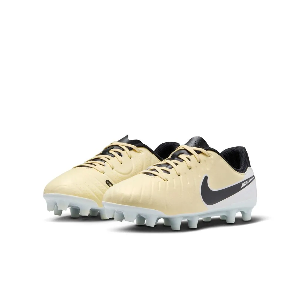 Nike Tiempo Legend Academy 10 FG Jnr Football Boots (Lemonande/Black/Metallic Gold)