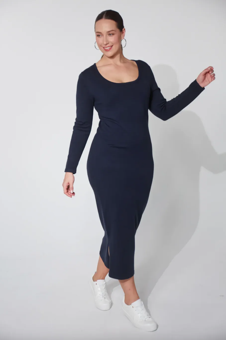 Nikolai Knit Dress, Midnight