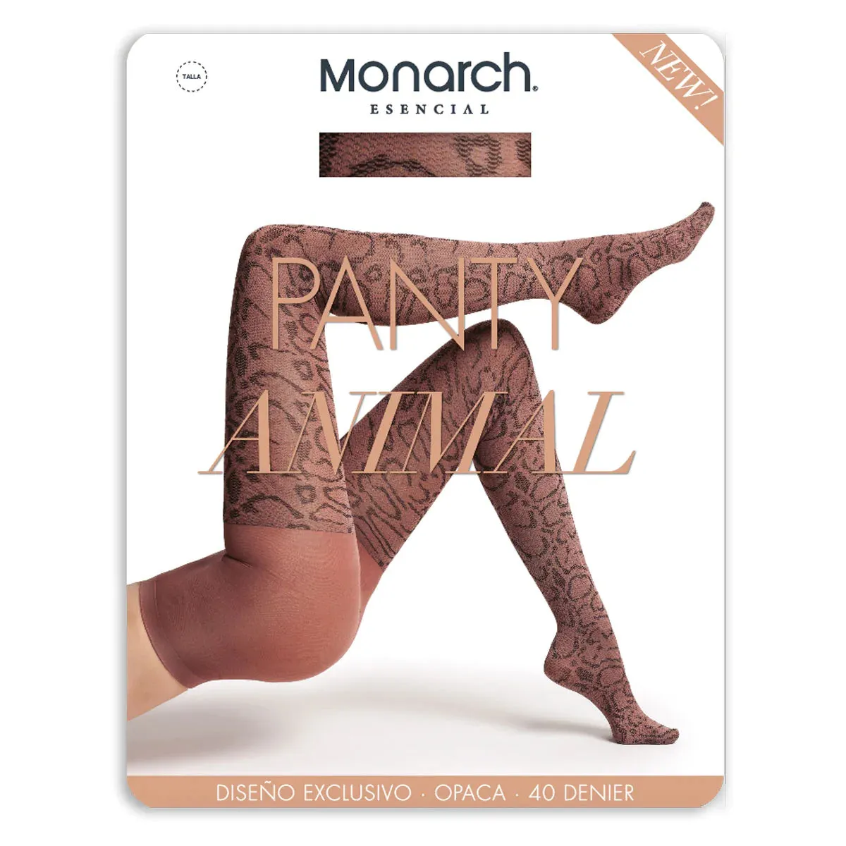 Opaque Pantyhose - Animal Print Design - Big Pattern