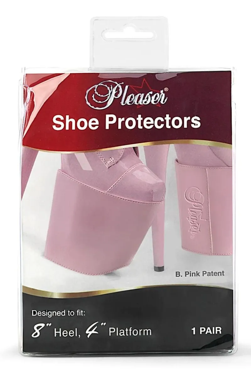 Pleaser USA Shoe Protectors 8inch  - Patent Baby Pink