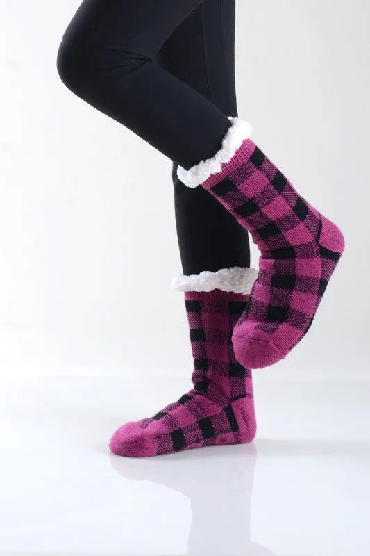 Sherpa Lined Slipper Socks (30 print options!)