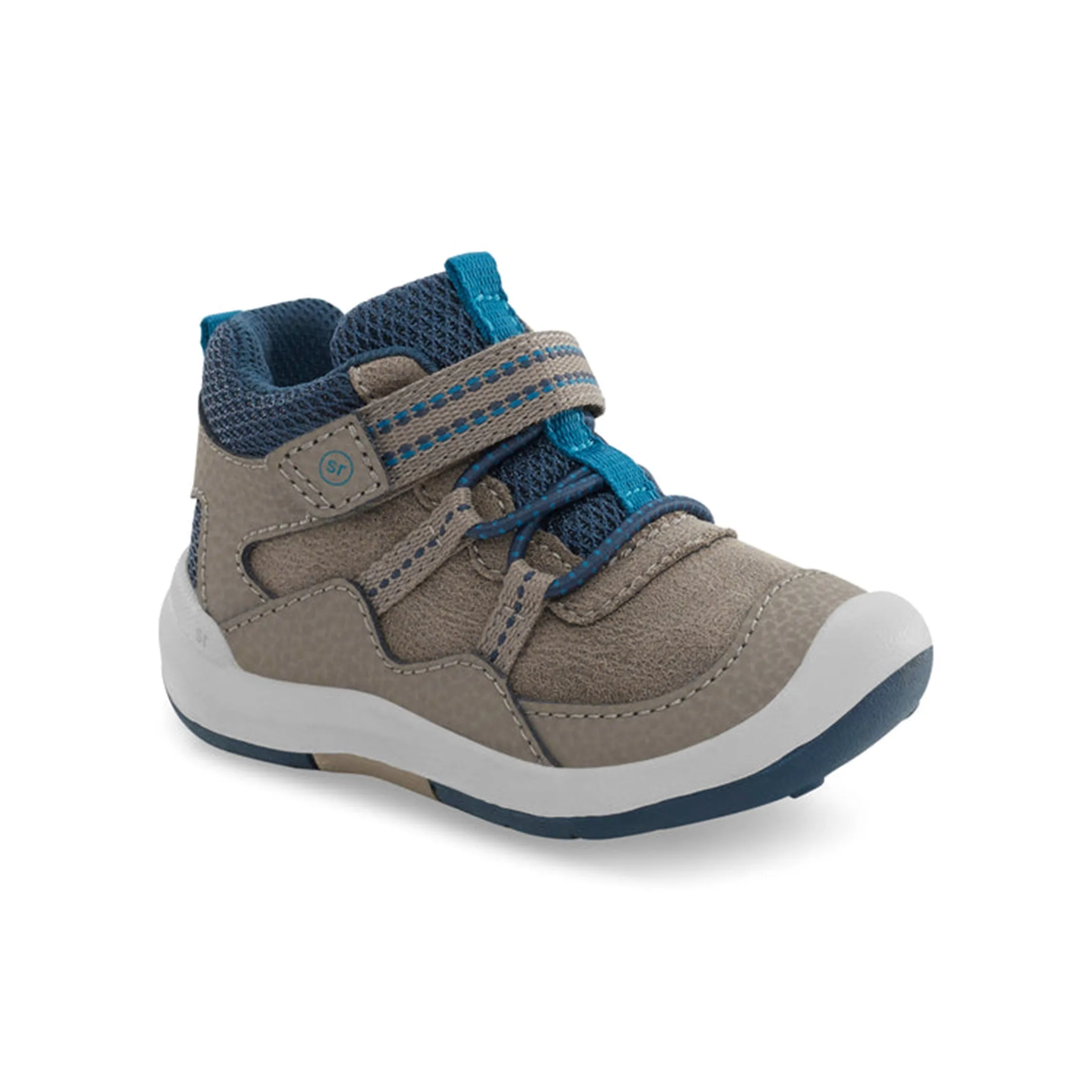 SRT Rover Kid's Leather Boot - Taupe/Blue