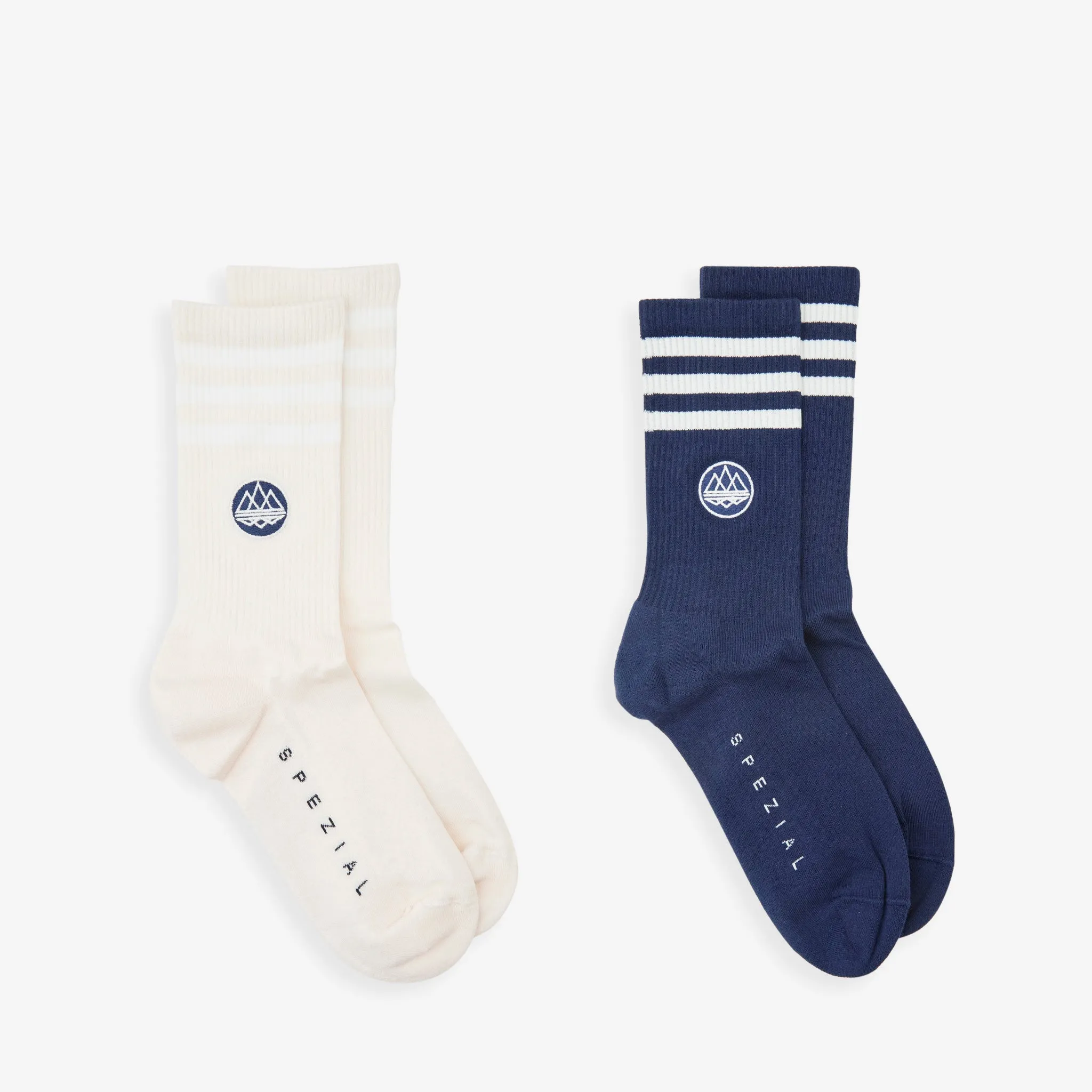 Statement Ankle Socks Night Navy | Wonder White