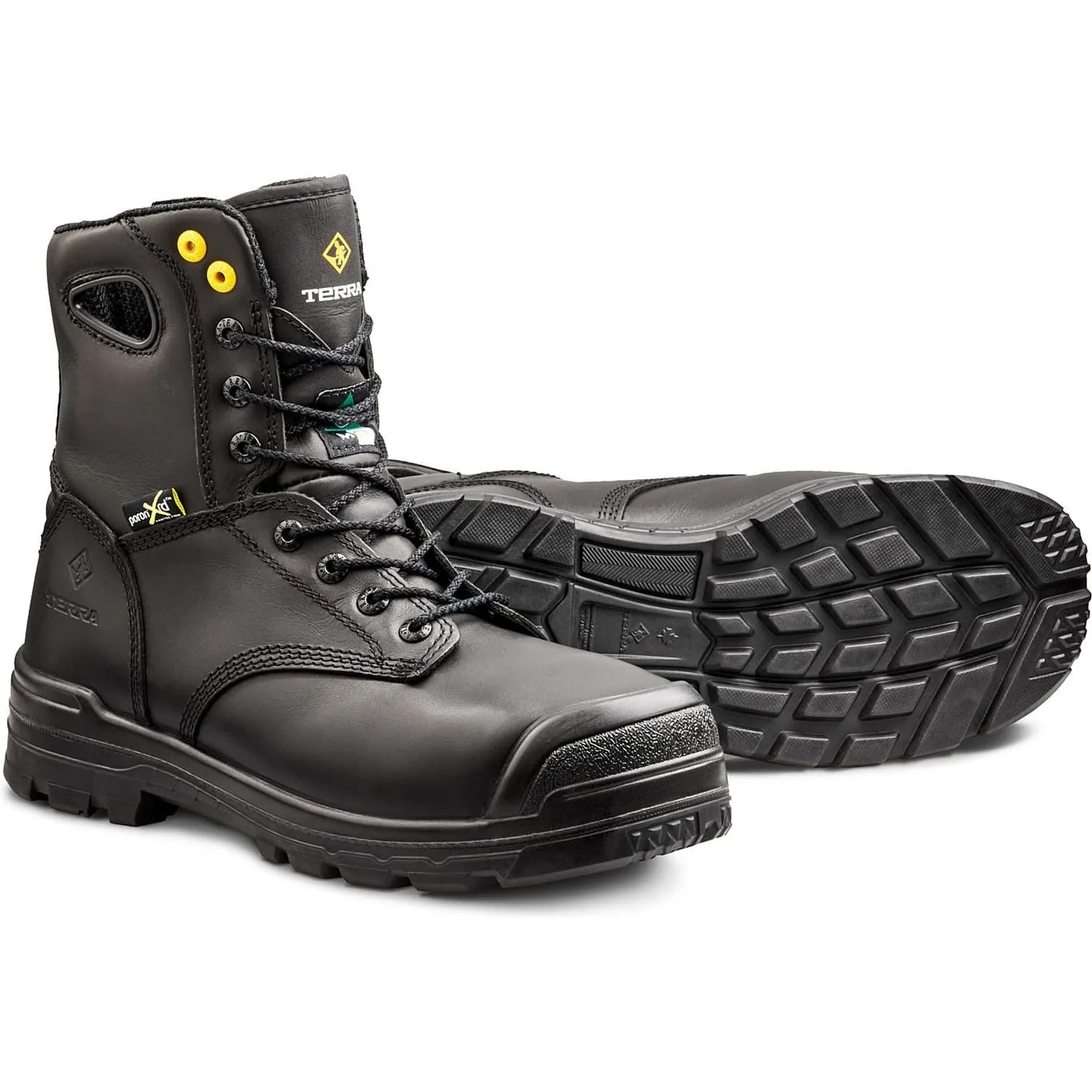 Terra Men's Paladin 8 Comp Toe WP Met Guard Work Boot -Black- R2988B