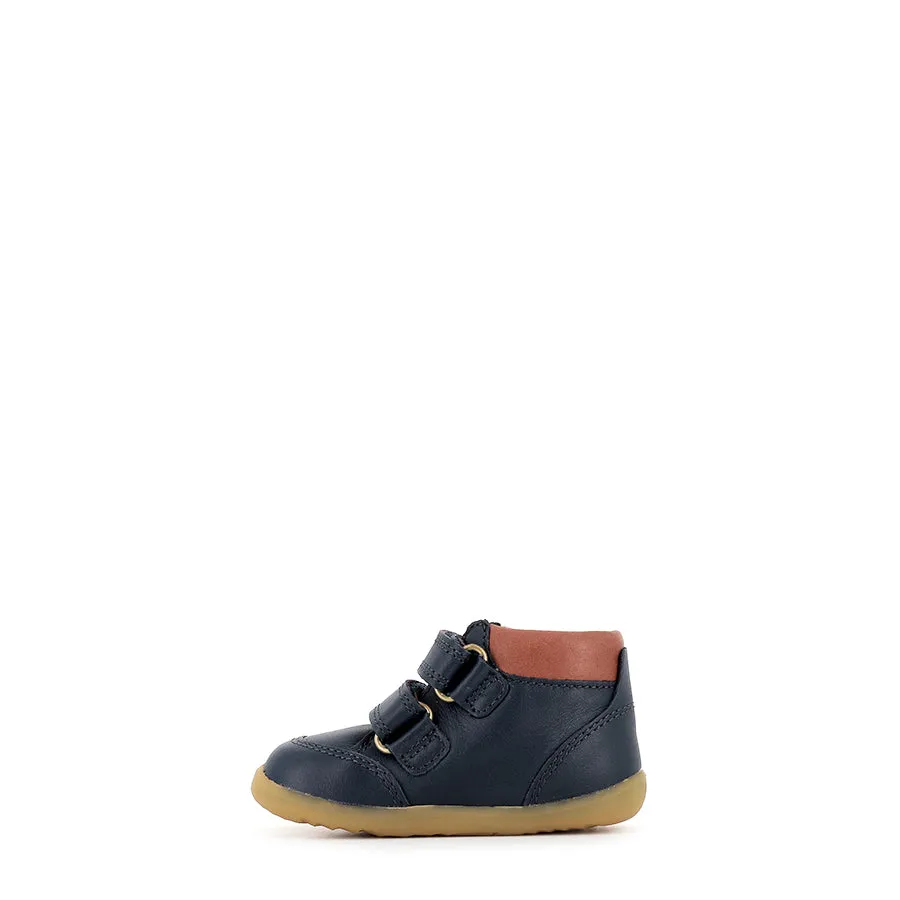 TIMBER STEP UP - NAVY LEATHER