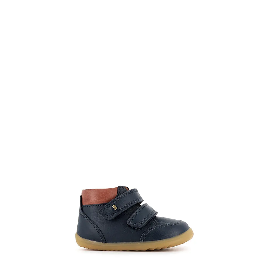 TIMBER STEP UP - NAVY LEATHER