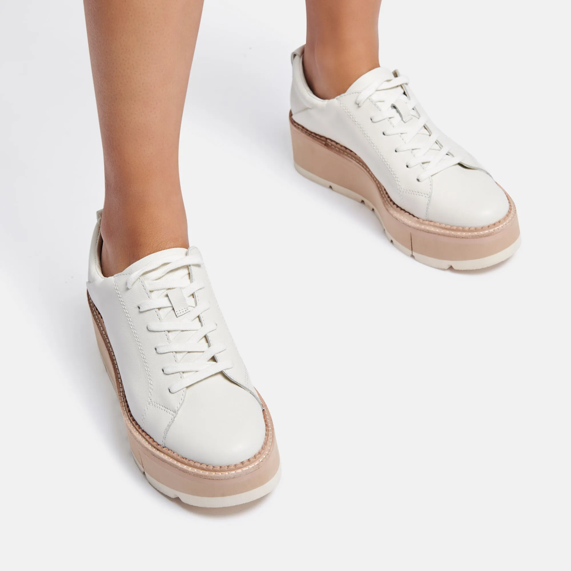 TOYAH SNEAKERS WHITE LEATHER