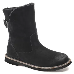 Uppsala - Black Suede Shearling||Uppsala - Suède fourrure noir