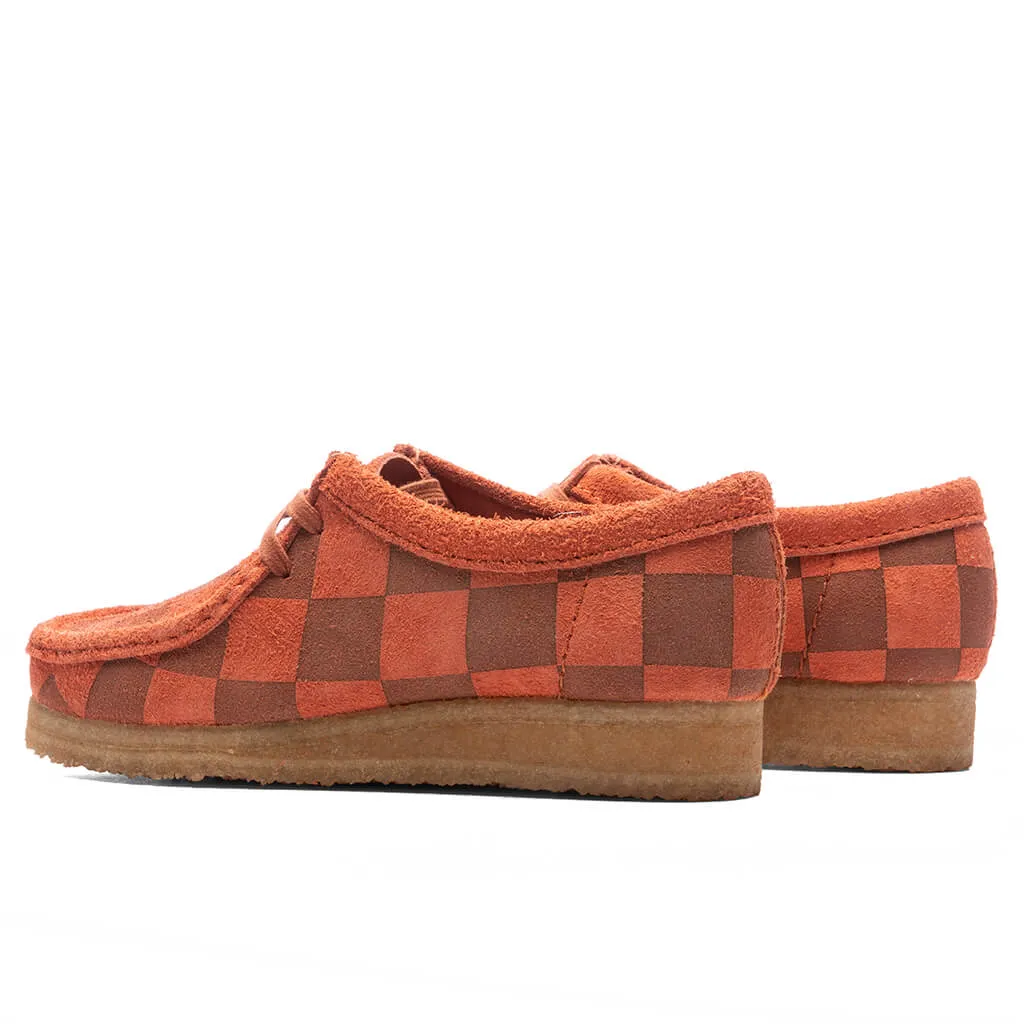 Women's Wallabee - Orange Check