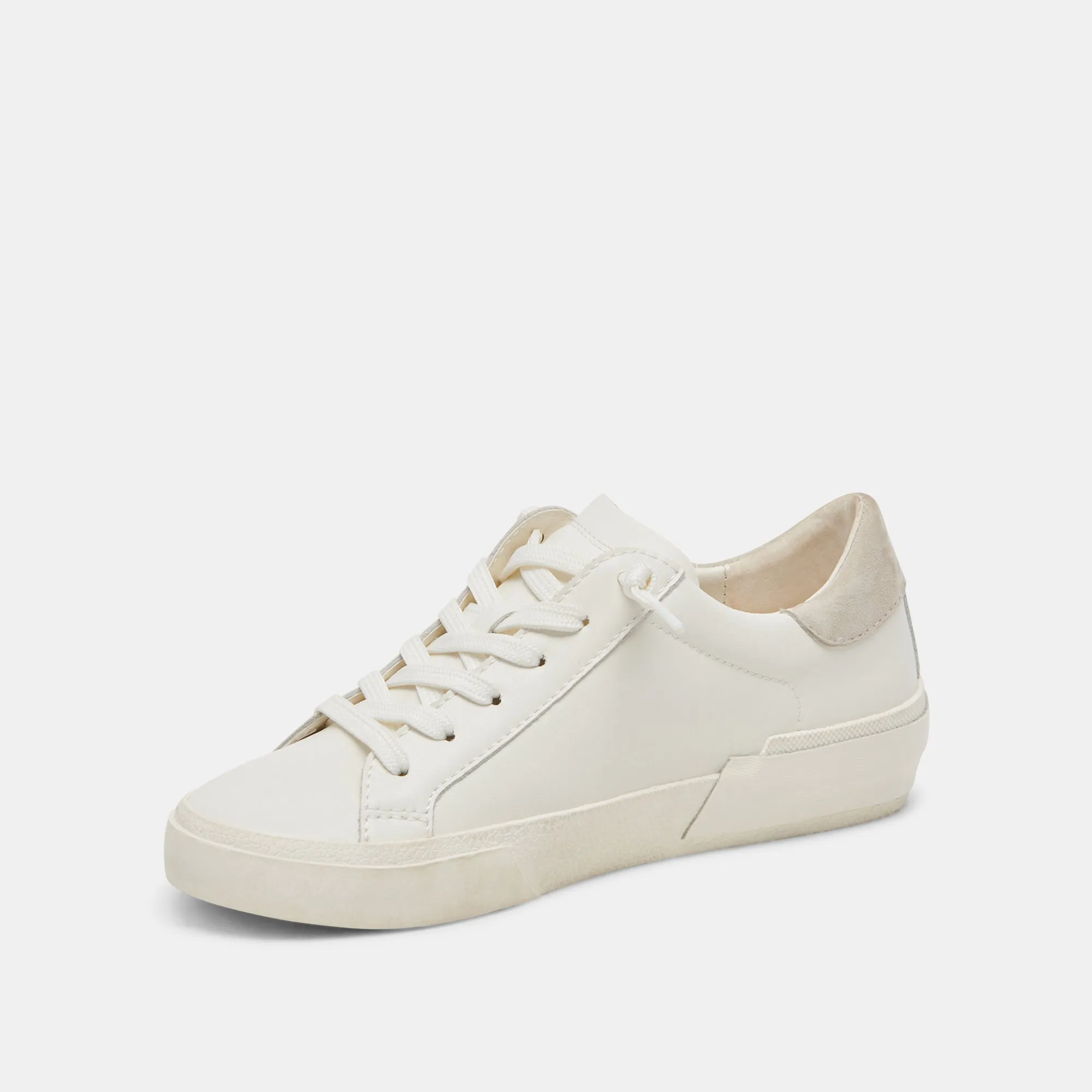 ZINA 360 SNEAKERS WHITE NATURAL RECYCLED LEATHER